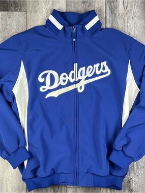 Vintage Majestic Los Angeles Dodgers Dugout Jacket 2008 Therma Base Size Mens XL